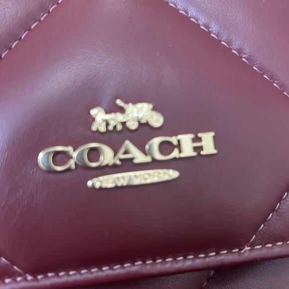 COACH NEWYORK PILLOW QUILTED LEATHER NWOT‎ SAMPLE SHOULDER BAG - Picture 8 of 13